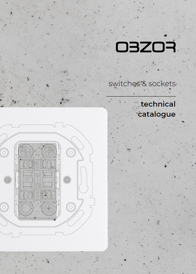 Technical catalog OBZOR Home switches and outlets 2020