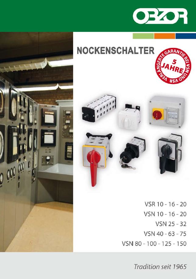 Nockenschalter Katalog