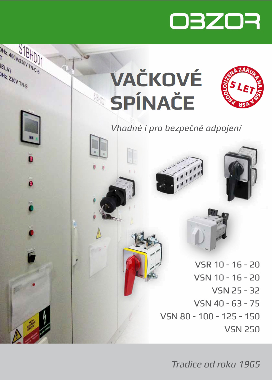 Vačkové spínače katalog