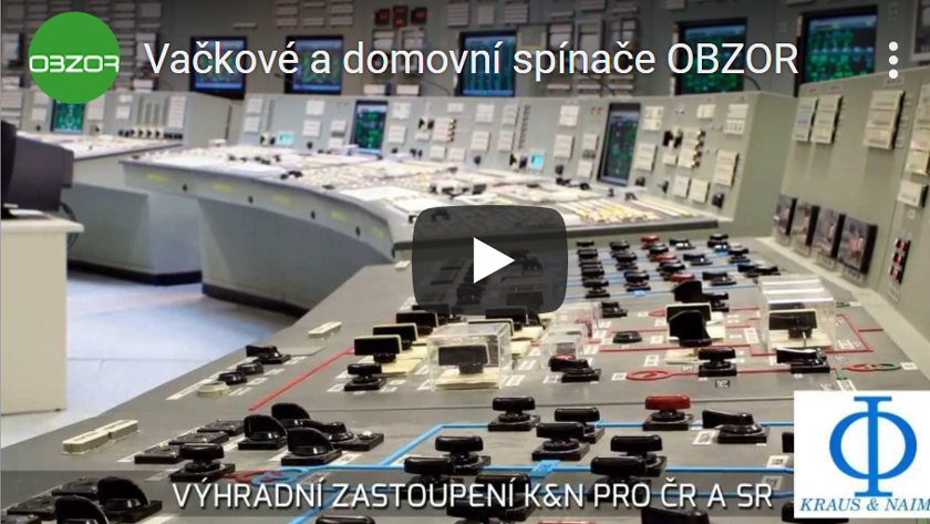 Vačkové a domovní spínače OBZOR