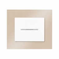 Set DECENTE glass - insert switch, arrangement 1/0
