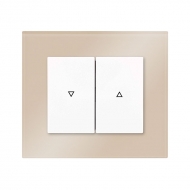 Set DECENTE glass - insert switch for louver controller