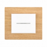 Set DECENTE wood - insert switch with backlighting, arrangement 1/0