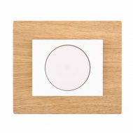 Set DECENTE wood - dimmer insert switch PUSH-PULL rotary with arr. function 6