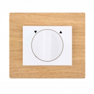Set DECENTE wood - insert switch for a louver controller, rotary (with locking)