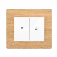 Set DECENTE wood - louver controller, rocker switch (with locking)