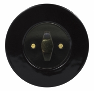 Set RETRO ceramic/black - switch arragement 1/0