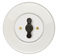 Set RETRO ceramic/white - insert switch for a louver controller
