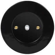 AC change-over toggle switch, SET RETRO ceramic / black