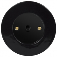 Crossbar toggle switch, SET RETRO ceramic / black