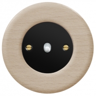 AC change-over toggle switch, set RETRO wood / beech