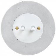 Serial change-over toggle switch, set RETRO concrete
