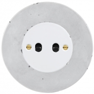 AC change-over toggle switch, double, set RETRO concrete