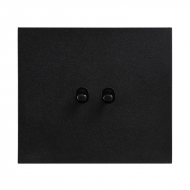 Serial change-over toggle switch, set VECTIS aluminium/black