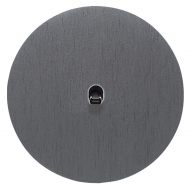 AC change-over toggle switch, set VECTIS round aluminium/brushed titanium