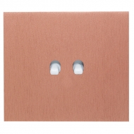 Serial change-over toggle switch, set VECTIS aluminium/ brushed cooper