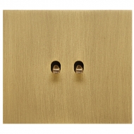 Serial change-over toggle switch, set VECTIS aluminium/ old gold